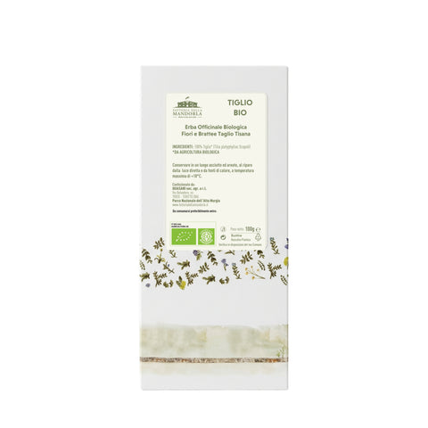 tiglio bio 100g — retro etichetta