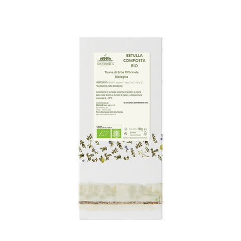 betulla composta bio 100g — retro etichetta
