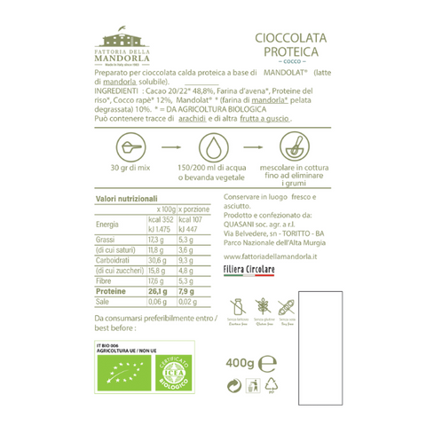 Cioccolata Proteica di Fattoria-NEGOZI