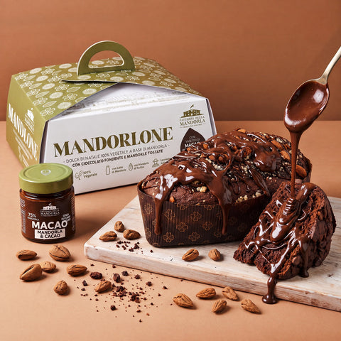 Mandorlone cioccolato con confezione regalo e Crema MACAO 200 g