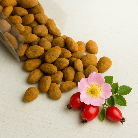 Mandorla Ricoperta- Cioccolato e Rosa Canina - GAS