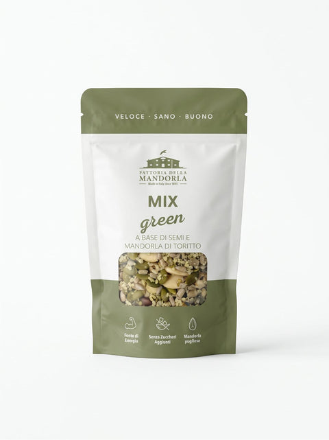 MIX GREEN  MANDORLE E SEMI BIO - Busta gr. 200